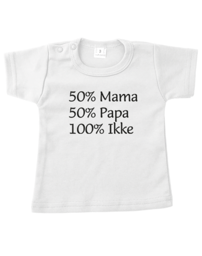 50% mama 50% papa 100% ikke