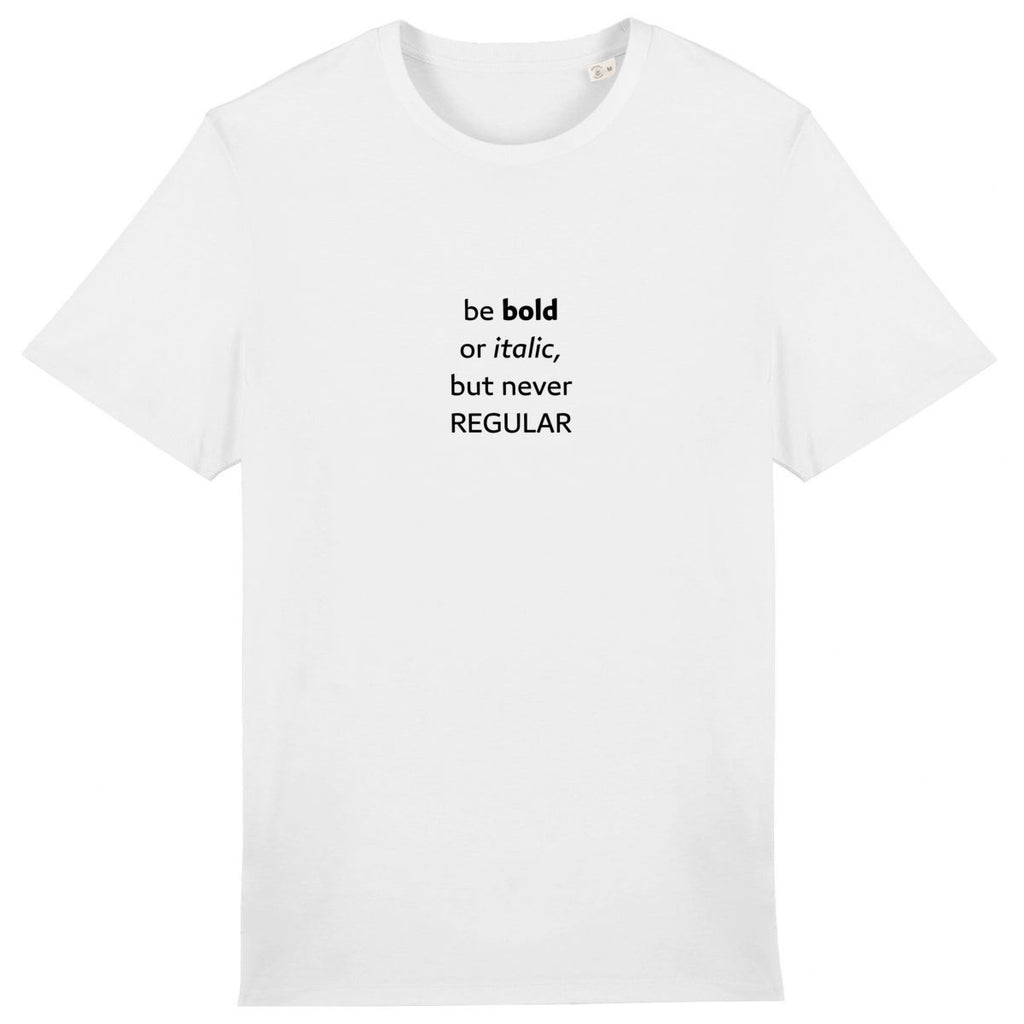 Be bold or italic but never regular - front_0